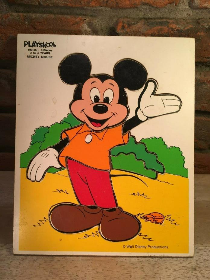 Playskool Mickey Mouse Puzzle, Vintage