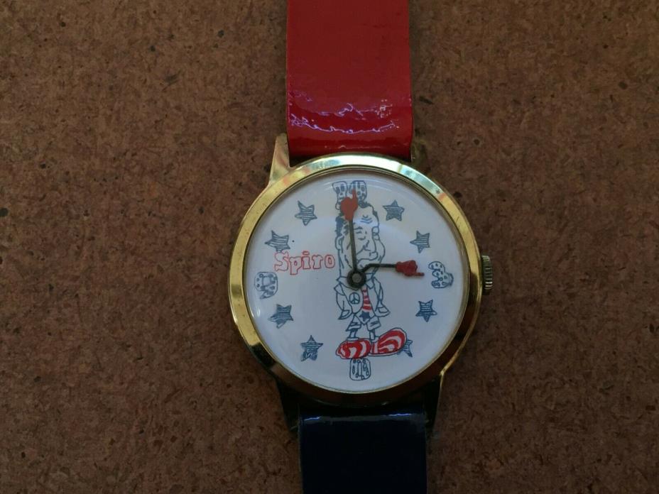 VINTAGE SPIRO AGNEW VICE PRESIDENT SWISS MADE WRIST WATCH