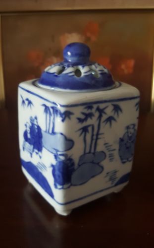 Vintage Incense Sticks Chinese Ceramic Vase Holder