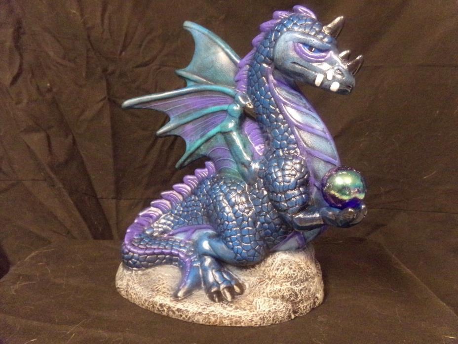 Hand Painted Ceramic Dragon with Ball