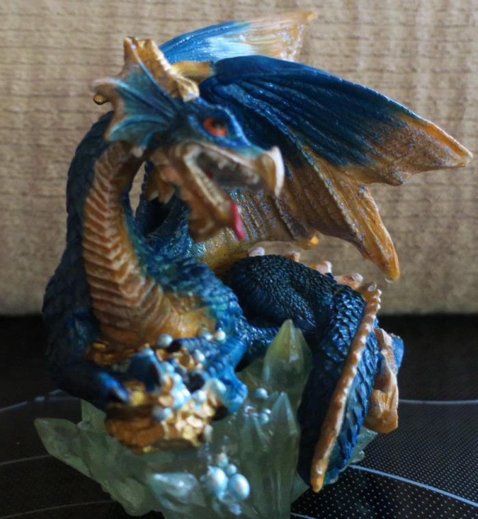 Blue Dragon Figurine Medieval Mythical Fantasy Decoration 6