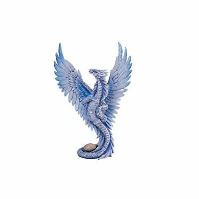 Pacific Giftware Iced Blue Wind Dragon Home Tabletop Decorative Resin Figurine