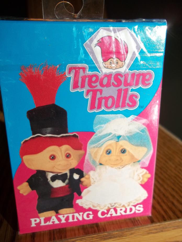 1992 Treasure Trolls Playing Cards New in Package!