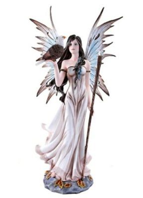 Forest Fairy with Eagle Statue