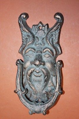 (10), Fairy King Oberon Decor, Door Knocker, Heavy Cast Iron Set of 10, H-93