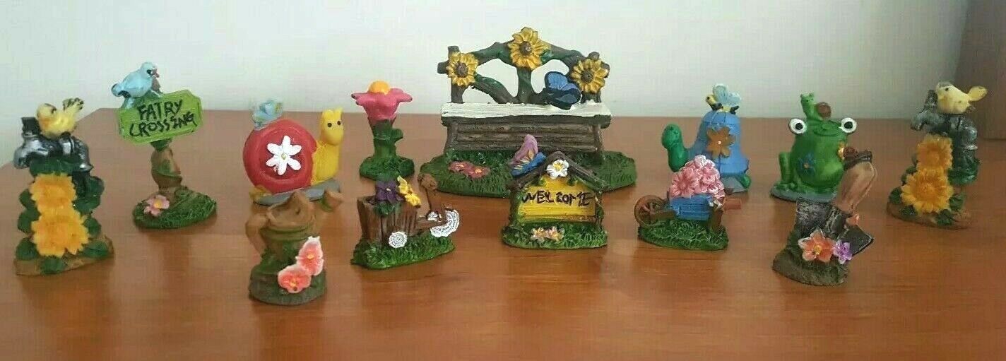 Fairy Garden figurines merry miniatures Spring lot - not Hallmark