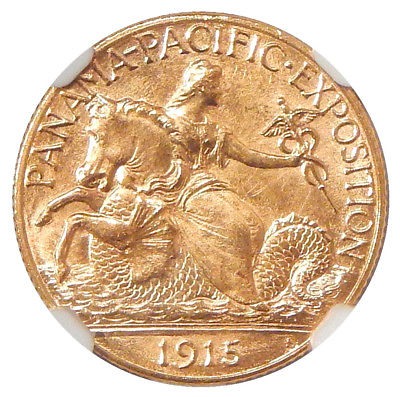 1915-S $2.50 PAN-PAC NGC MS-65 ~ NEAT COMMEMORATIVE GOLD QUARTER EAGLE