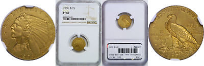 1908 $2.50 Gold Coin NGC PR-67