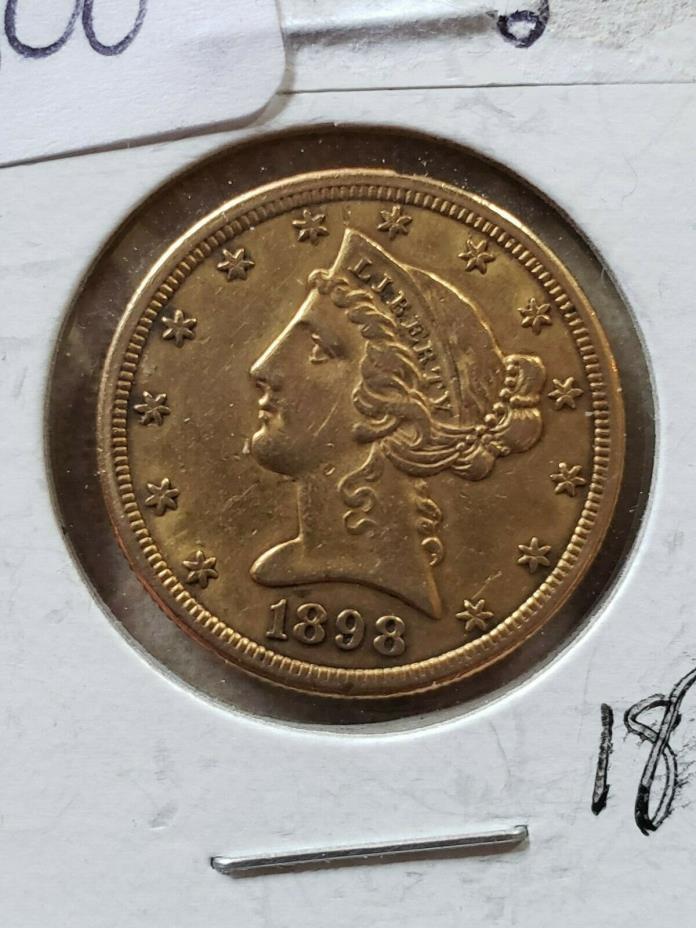 1898-S $5 dollar Gold liberty head