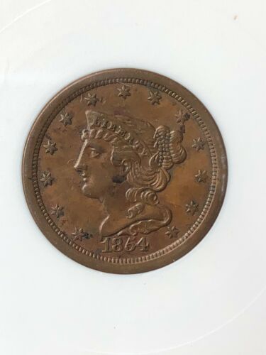 1854 Braided Hair Half Cent