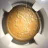 1850 Half Cent NGC MS 61 (RARE)