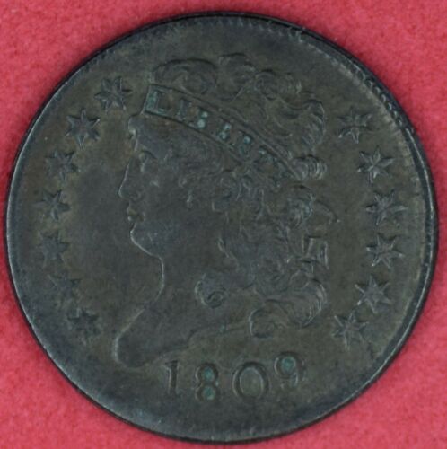 1809 Half Cent Almost Uncirculated