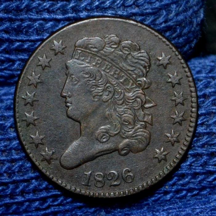 1826 HALF CENT**AU** Take 5% Off Right Now !