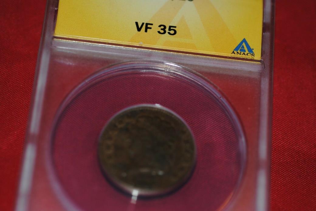 1826 1/2 cent in very fine 35  ANACS