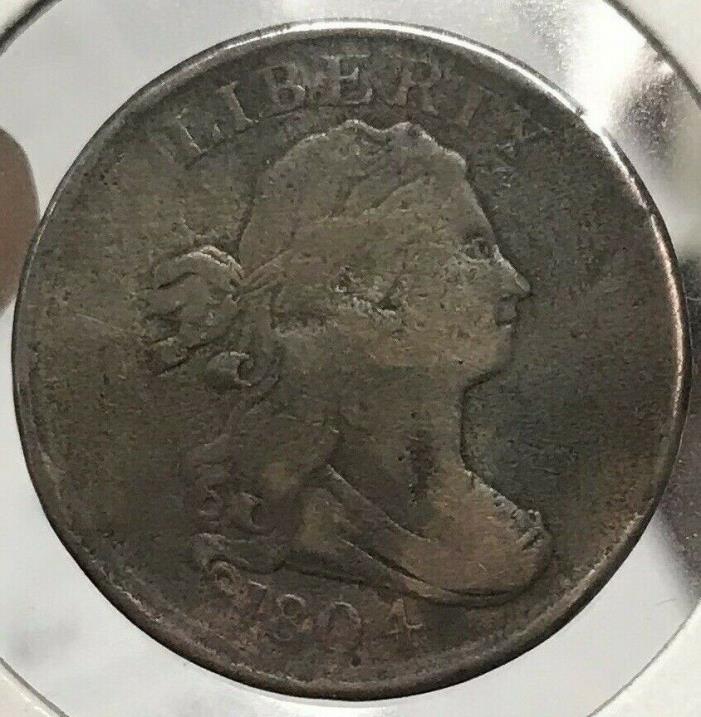1804 Draped Bust Liberty Half cent U.S. Coin