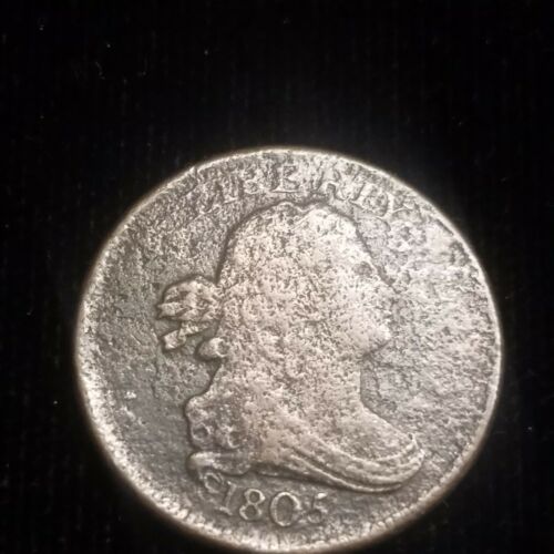 1805 Half Cent Small 5 No Stems