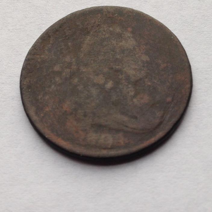 1804 1/2 CENT Draped Bust Half Cent STEMLESS PLAIN