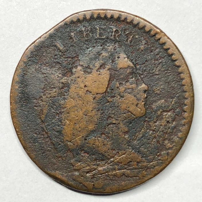 1794 Liberty Cap Half Cent C-9 Small Edge Letters Clipped Planchet Damaged