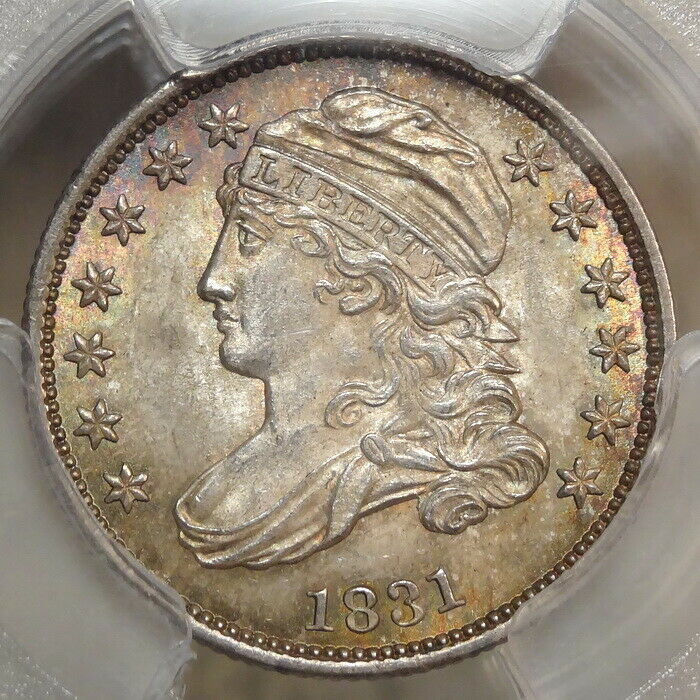 1831 Capped Bust Dime, JR-3, Original PCGS MS-64, Near Pop Top