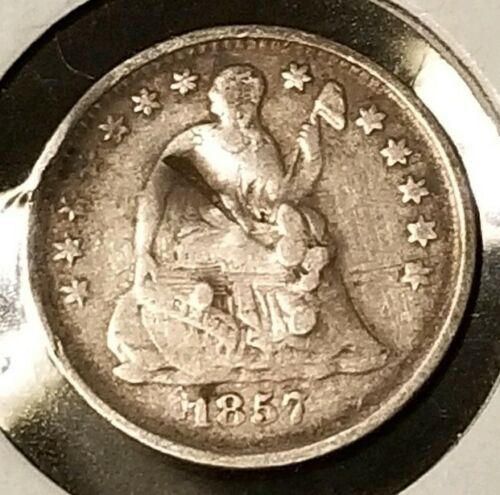 1857 U.S. Silver Half Dime Coin