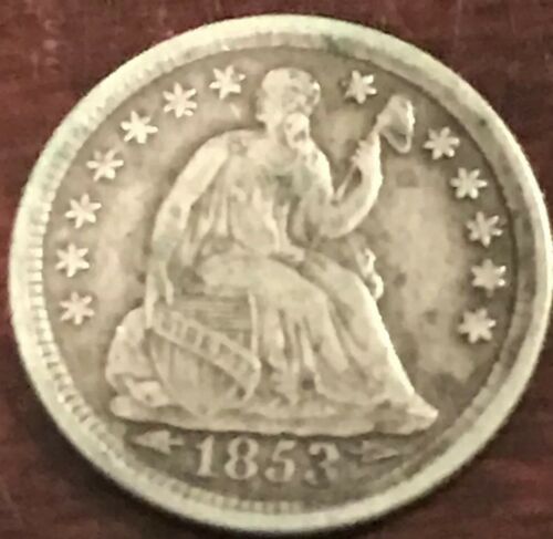 1853 Seated Liberty Half Dime In Extra Fine +Condition L289