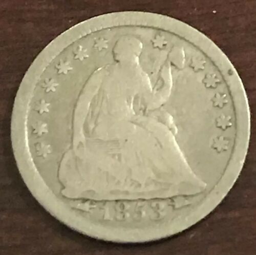 1853 Liberty Seated Silver Half Dime  L280