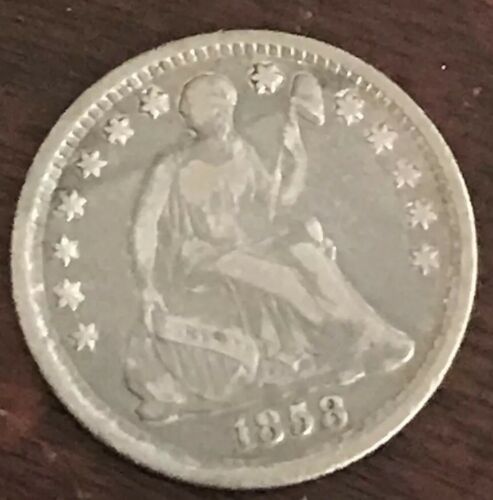 1858 O Seated Liberty Half Dime In About Very Fine + L273