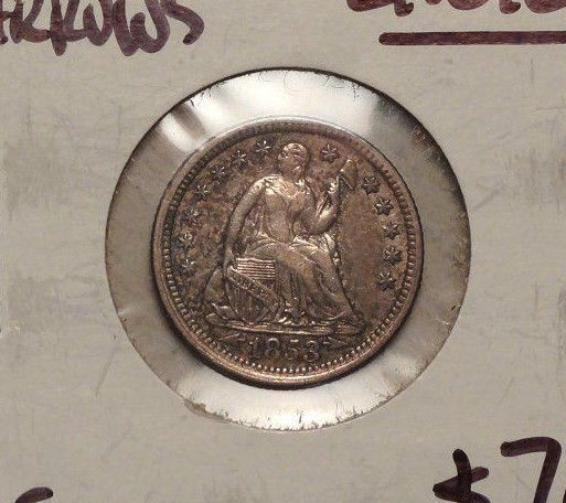 1853 Seated Liberty Half Dime, Extremely Fine+, Nice Type Coin    1004-24