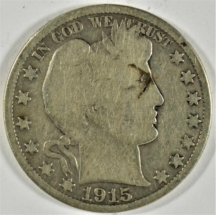 1915-S 50c Silver Barber Half-Dollar (b578.162)