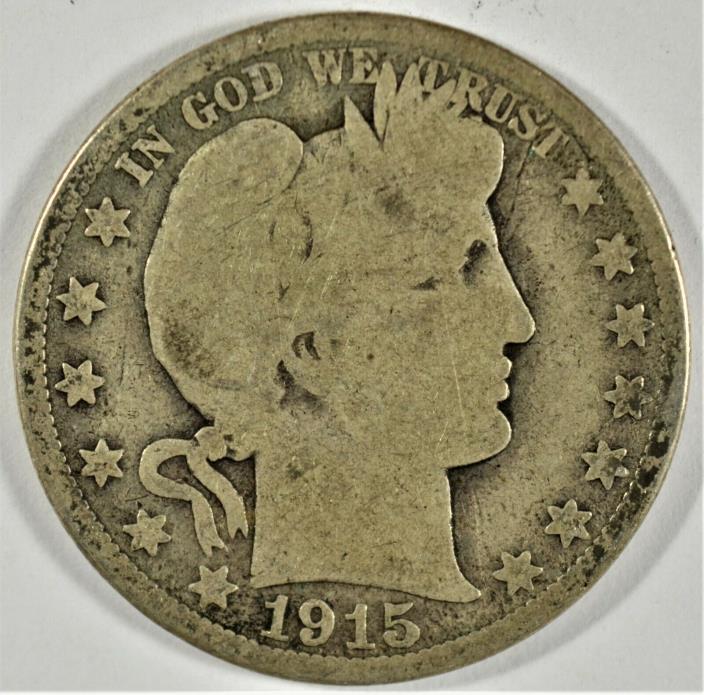 1915-S 50c Silver Barber Half-Dollar (b578.157)