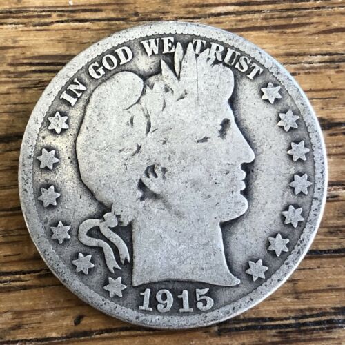 1915-S Barber Half Dollar LAST SCARCE S.F. DATE Natural Patina GREAT FOR SET!!