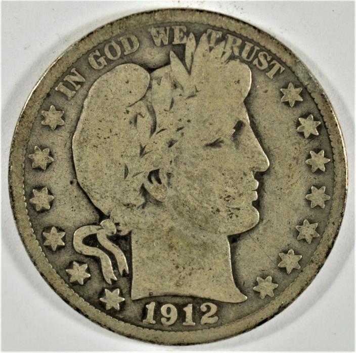 1912-S 50c Silver Barber Half-Dollar (b578.142)
