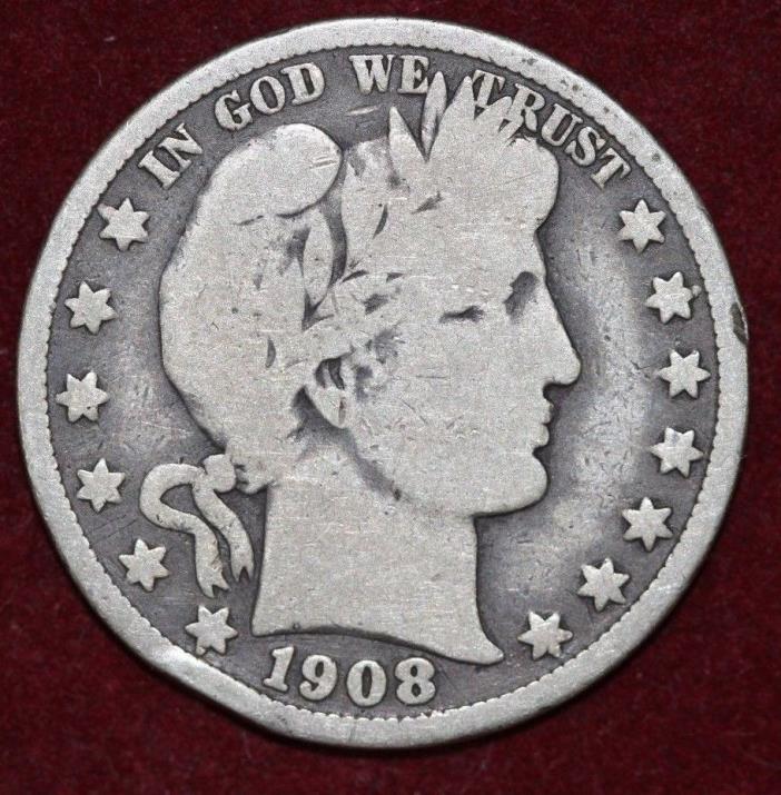 1908 O Barber Half Dollar Silver
