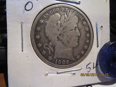 1906-O Barber Half  VG +++