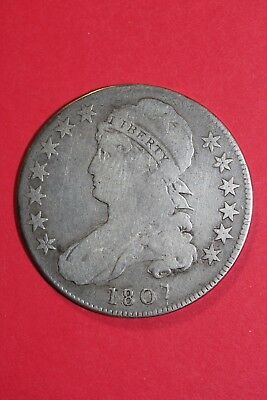 1807 Capped Bust Half Dollar O-114 RARE Early Coin Fast Free Shipping OCE 028