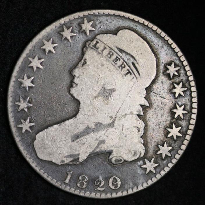 1820/19 Capped Bust Half Dollar CHOICE VG FREE SHIPPING E257 KLM