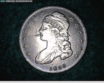 1836 Lettered Edge Bust Half ( # 1s109 )