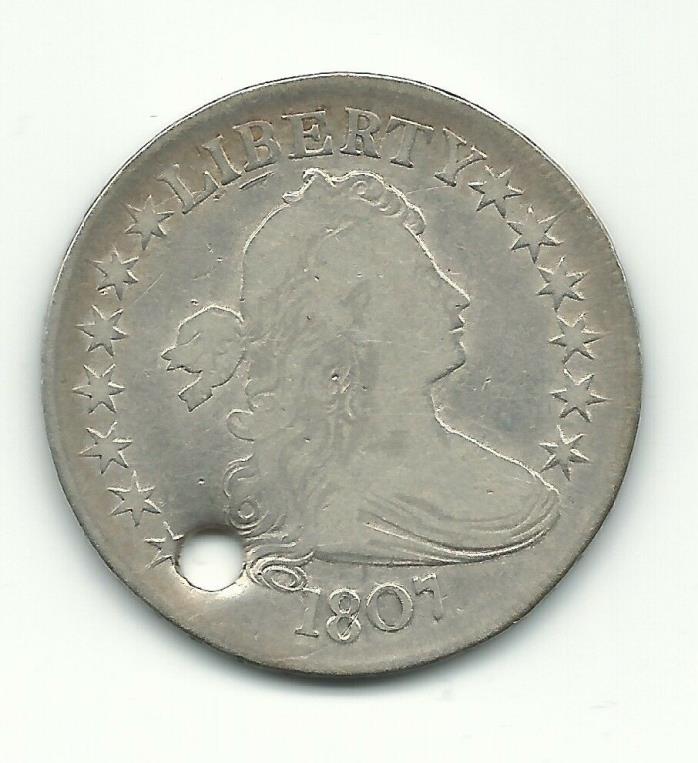 1807 Silver Draped Bust Half Dollar Free Shipping