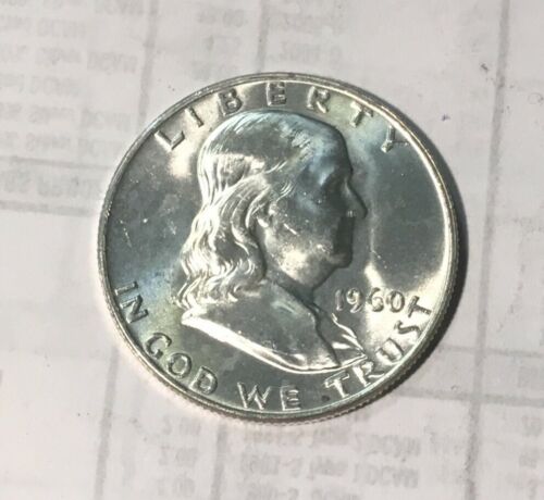 1960-D  BU Franklin Silver Half Dollar
