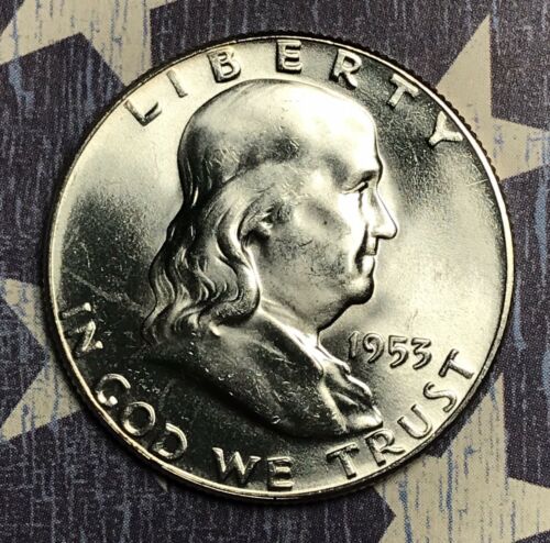 1953 Franklin Silver Half Dollar Collector Coin for your Collection.