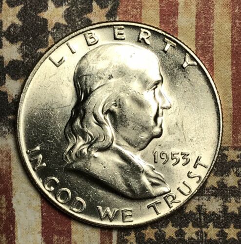 1953-D Franklin Silver Half Dollar Collector Coin for your Collection.