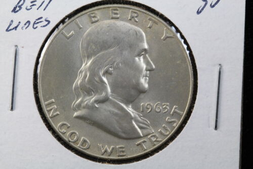 1963-D Franklin Half Dollar Full Bell Lines