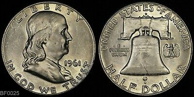 1961-D  Franklin Half Dollar ? Lightly Circulated ? Silver Coin