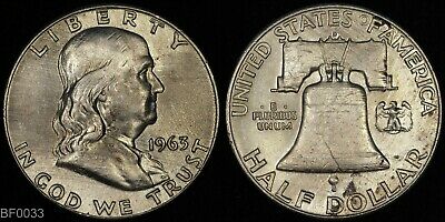 1963-D  Franklin Half Dollar ? Lightly Circulated ? Silver Coin
