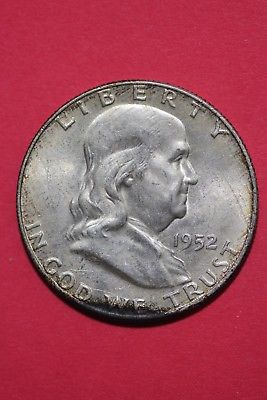 HIGH GRADE 1952 D Ben Franklin Half Dollar Exact Coin Flat Rate Shipping OCE 023