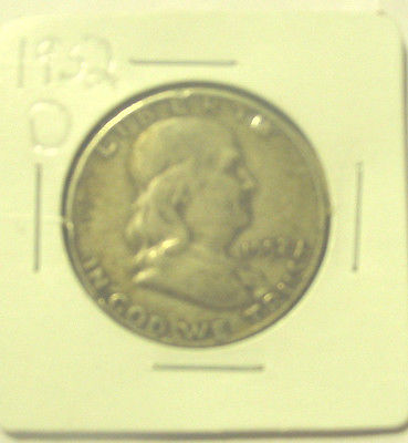 1962 D FRANKLIN HALF DOLLAR COIN  SILVER