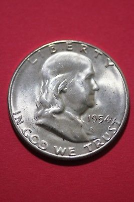 BU FBL 1954 S Ben Franklin Half Dollar Exact Coin Flat Rate Shipping OCE 203