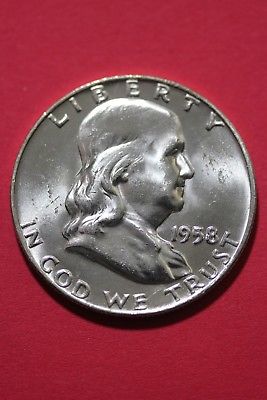 BU FBL 1958 D Ben Franklin Half Dollar Exact Coin Flat Rate Shipping OCE 256