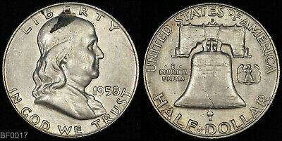 1958-D  Franklin Half Dollar ? Lightly Circulated ? Silver Coin