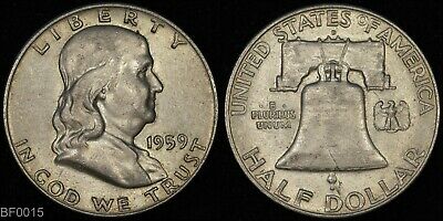 1959-D  Franklin Half Dollar ? Lightly Circulated ? Silver Coin